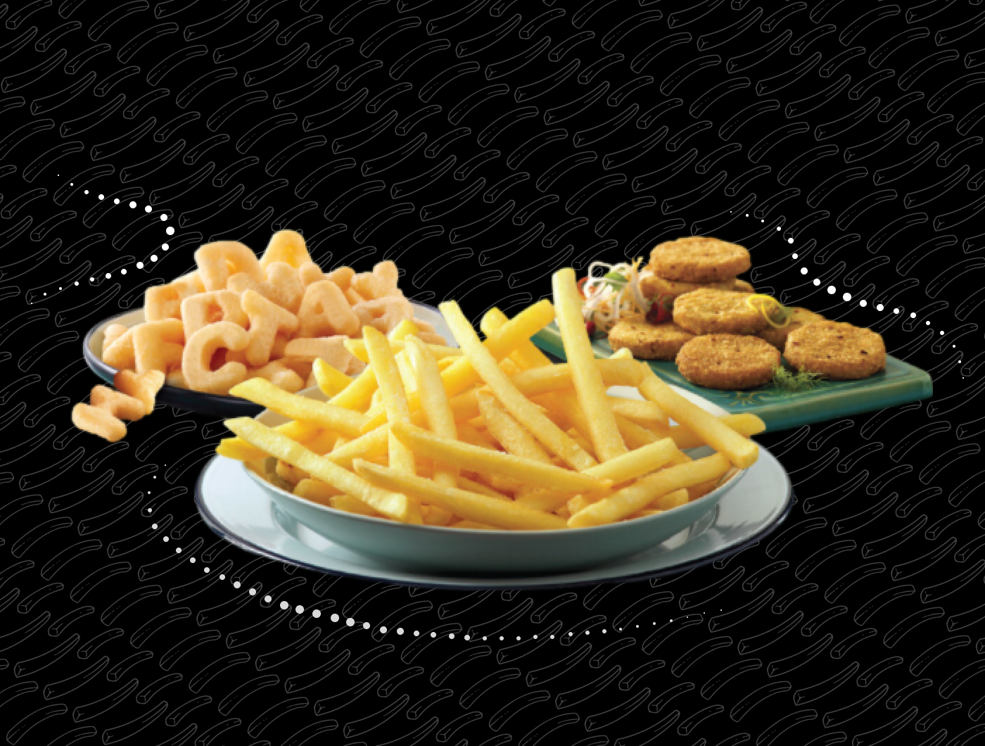 Delicious potato snacks